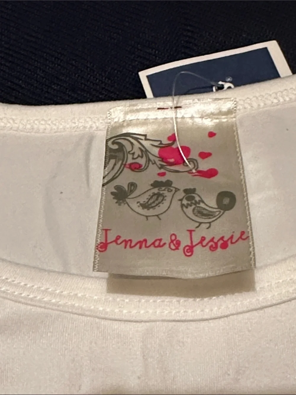 White Tie-Front Tee with Ballet Graphic